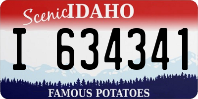 ID license plate I634341