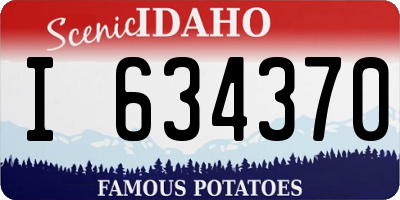 ID license plate I634370