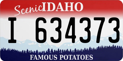 ID license plate I634373