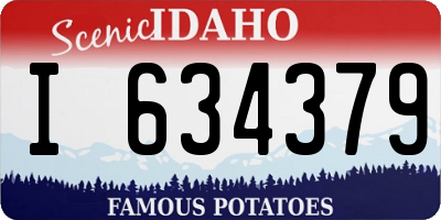 ID license plate I634379