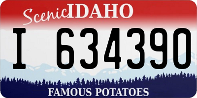 ID license plate I634390
