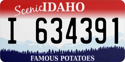 ID license plate I634391