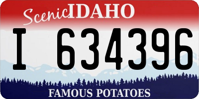 ID license plate I634396