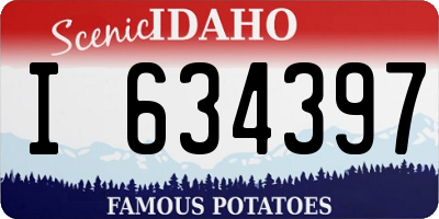 ID license plate I634397