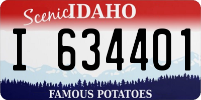 ID license plate I634401