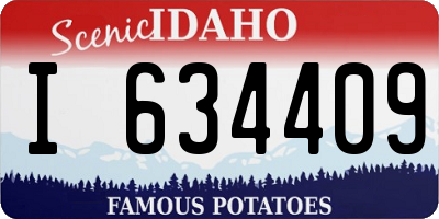 ID license plate I634409