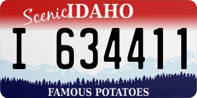 ID license plate I634411