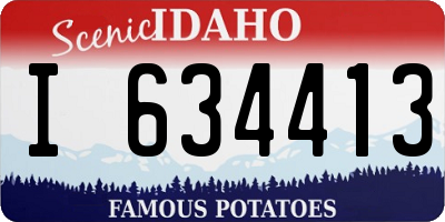 ID license plate I634413