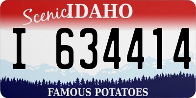 ID license plate I634414