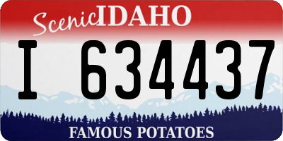 ID license plate I634437