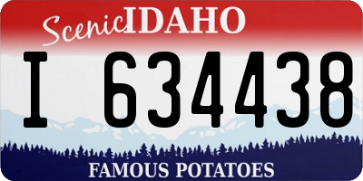 ID license plate I634438
