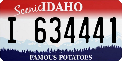 ID license plate I634441