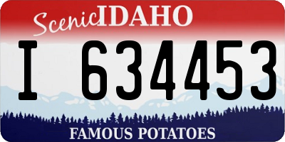 ID license plate I634453