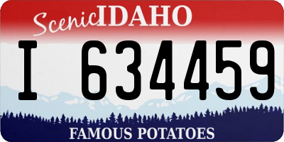 ID license plate I634459