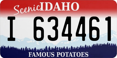 ID license plate I634461