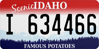ID license plate I634466