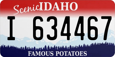 ID license plate I634467
