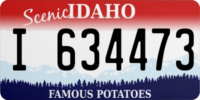 ID license plate I634473