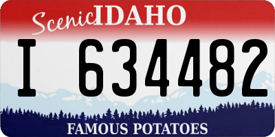 ID license plate I634482