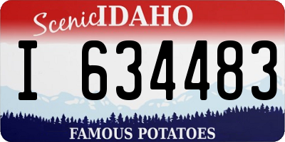 ID license plate I634483