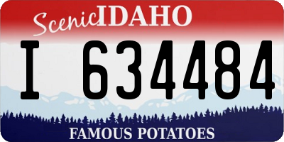 ID license plate I634484