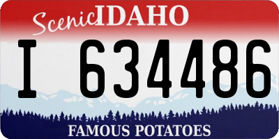 ID license plate I634486