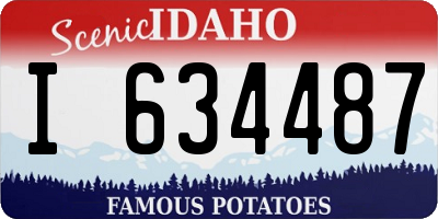 ID license plate I634487