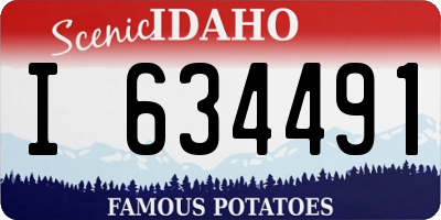 ID license plate I634491