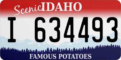 ID license plate I634493