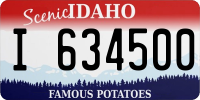 ID license plate I634500
