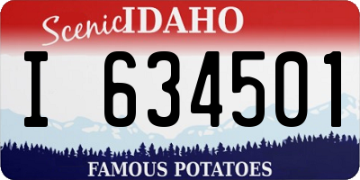 ID license plate I634501