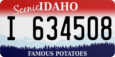 ID license plate I634508