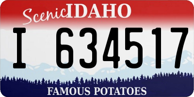 ID license plate I634517