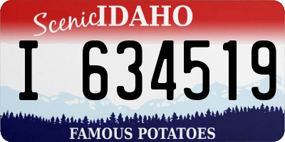 ID license plate I634519