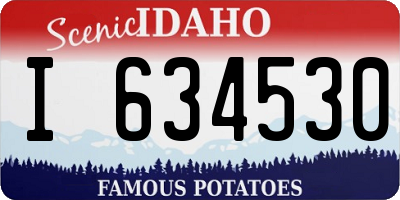 ID license plate I634530
