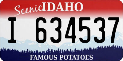 ID license plate I634537