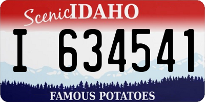 ID license plate I634541