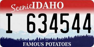 ID license plate I634544
