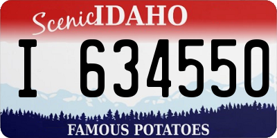 ID license plate I634550