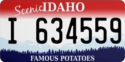 ID license plate I634559
