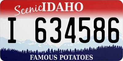 ID license plate I634586