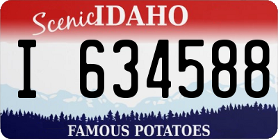 ID license plate I634588