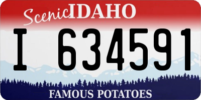 ID license plate I634591