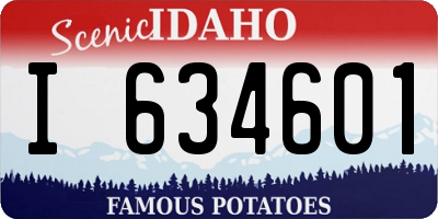 ID license plate I634601