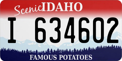 ID license plate I634602