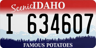 ID license plate I634607