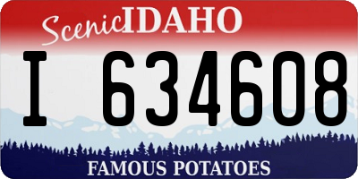 ID license plate I634608