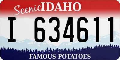 ID license plate I634611