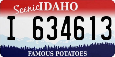 ID license plate I634613