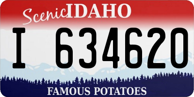 ID license plate I634620